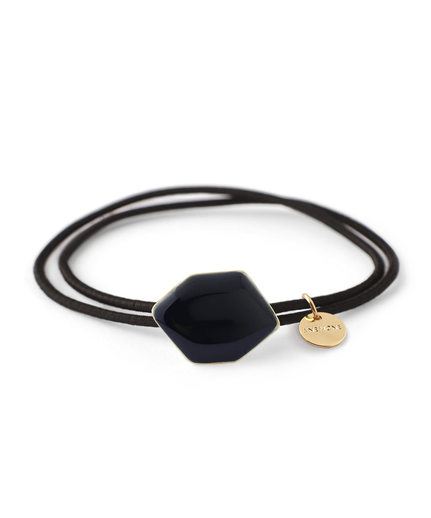 レジンヘアゴム　ヘキサゴン　ホワイト　オレンジ　ナチュラル　ゴールド　春 レジンヘアゴムヘキサゴンホワイトオレンジナチュラルゴールド春