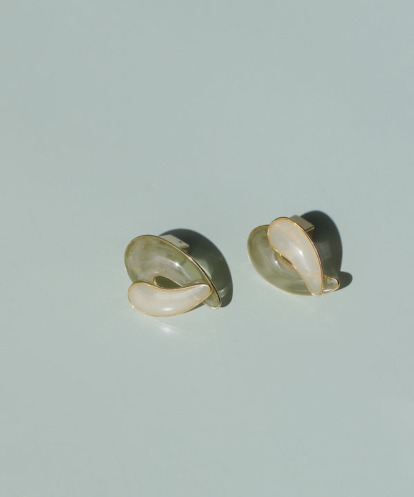 mimi33】ハートマーブルカラーピアス[Sheerchic]｜SANPO ONLINE