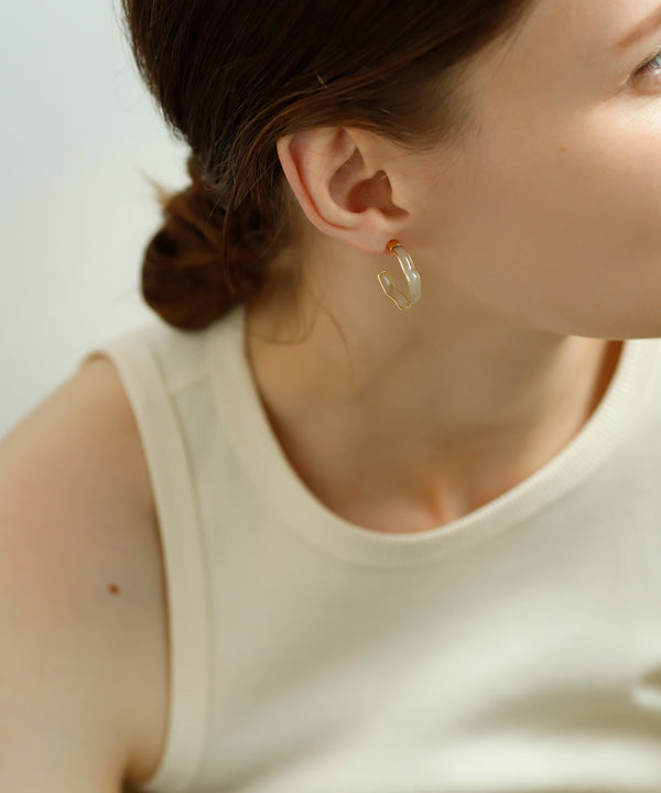 ニュアンスフープピアス[M][Sheerchic]