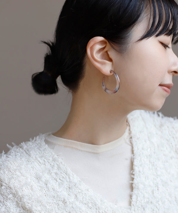 クリアカラーフープピアス[M][Ownideal]