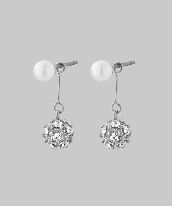 パール×ビジューボール2WAYピアス[Sheerchic]