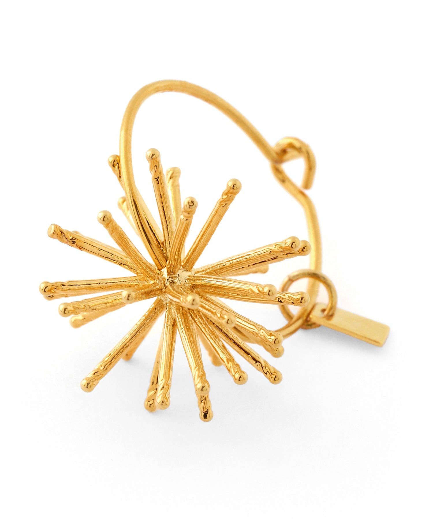 mimi33】フラワーフープピアス[Sheerchic]｜アネモネ・シエナロゼ