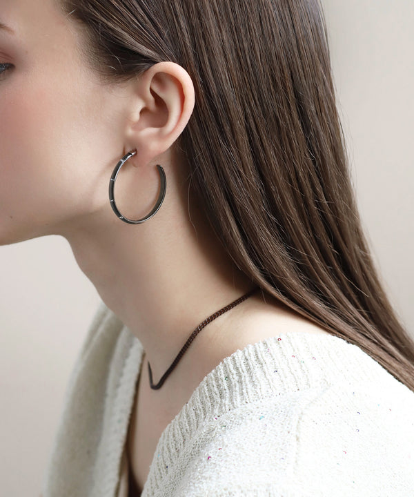 ビジューフープピアス[Sheerchic]