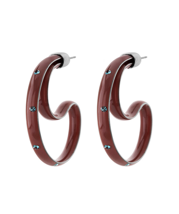カラービジューフープピアス[Ownideal]