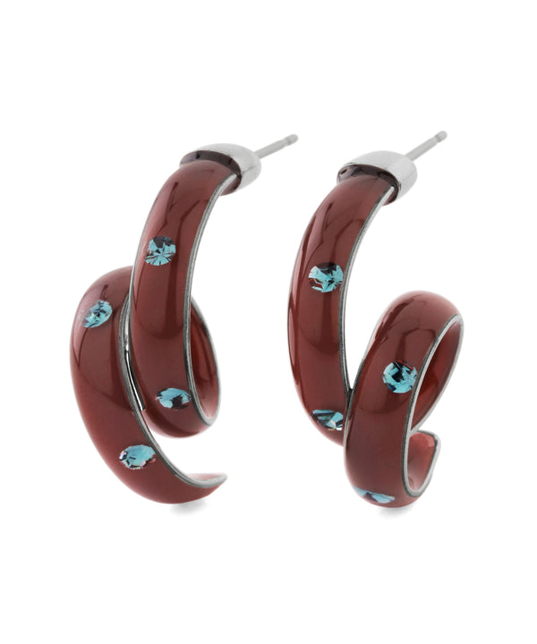 カラービジューループラインピアス[Ownideal]