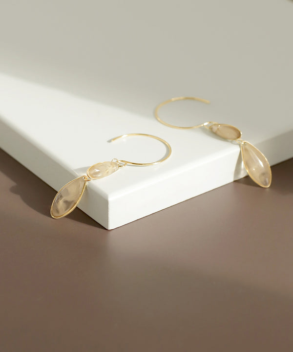 マーブルフックピアス