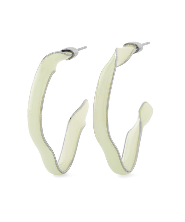 Colored hoop earrings [Sheerchic]