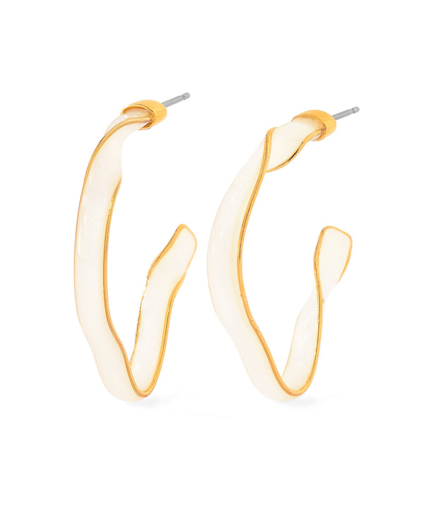 Colored hoop earrings [Sheerchic]