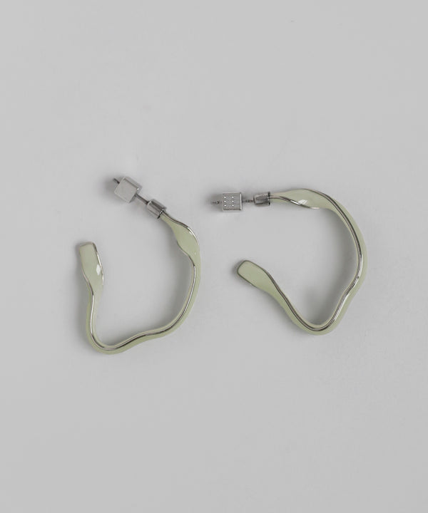Colored hoop earrings [Sheerchic]