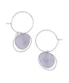 Glitter x Clear Plate 2-Way Hoop Earrings [Sheerchic]