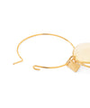 Glitter x Clear Plate 2-Way Hoop Earrings [Sheerchic]