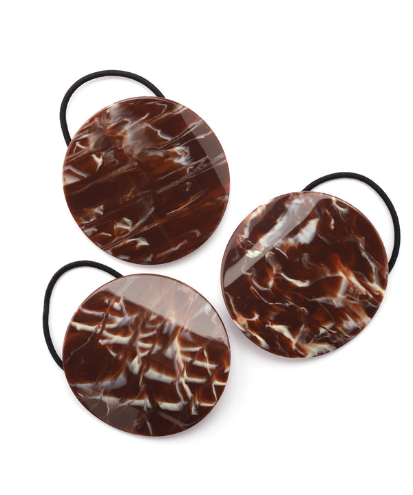 ビッグラウンドプレートのヘアゴム