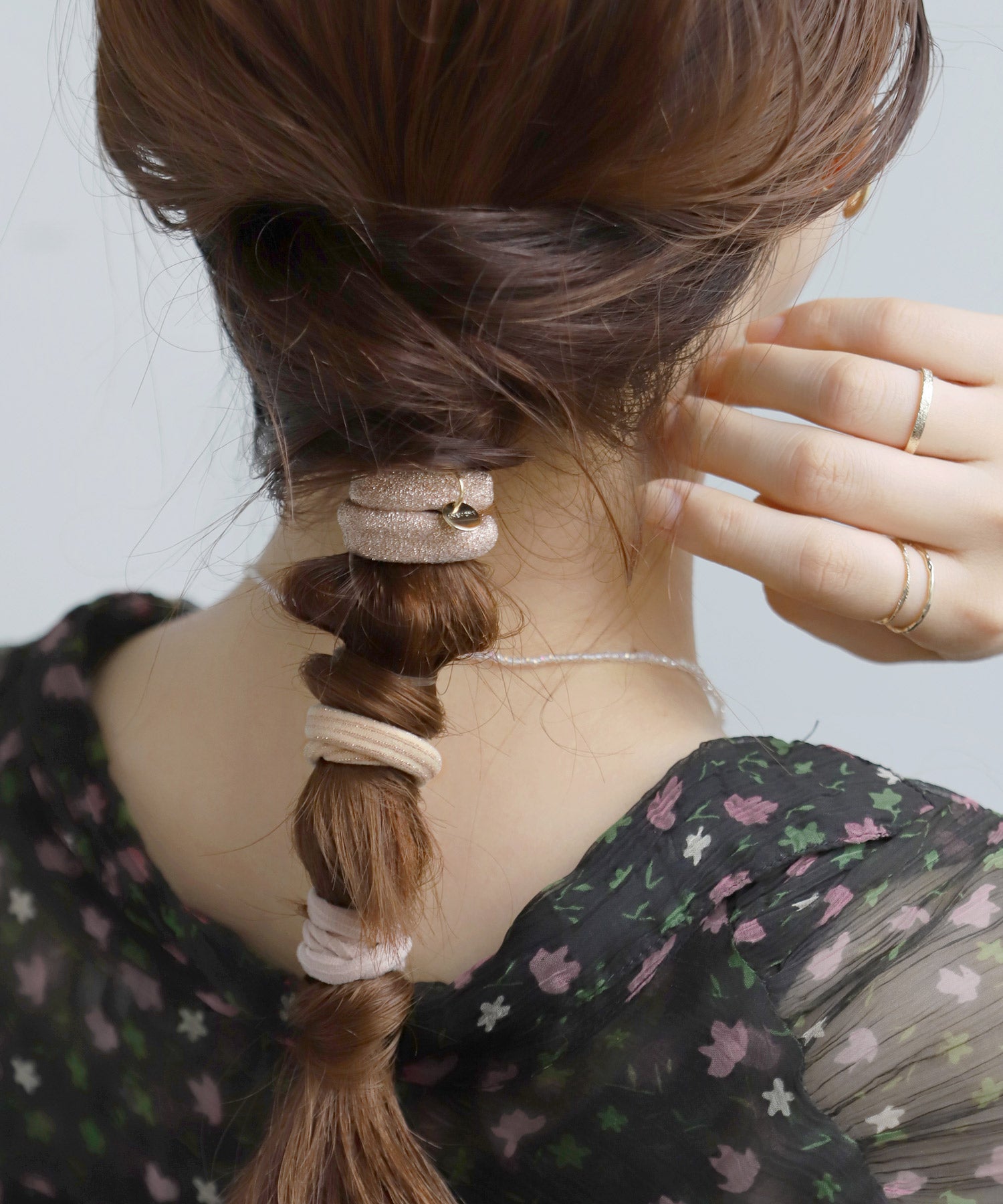 ANEMONE】ラメ×シックカラーヘアゴム［3本セット］｜SANPO ONLINE