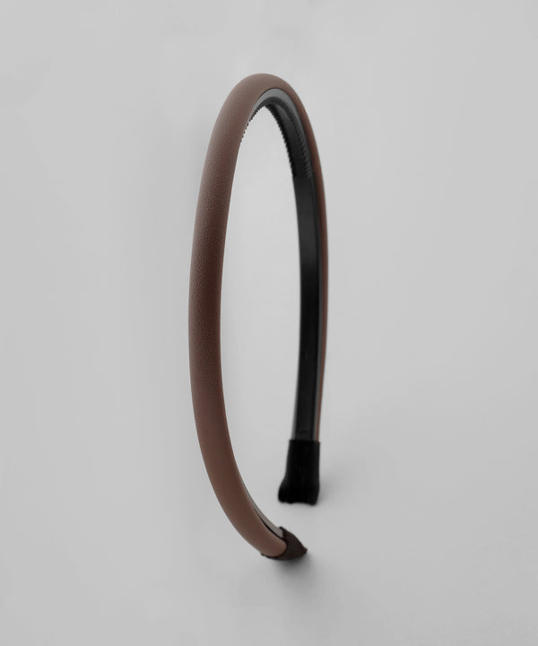 レザー調スリムカチューシャ