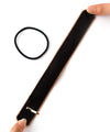 Leather-look belt pony hook