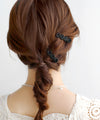 連なりフラワーヘアクリップ[2本セット]