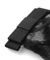 Overlapping ribbon chignon net