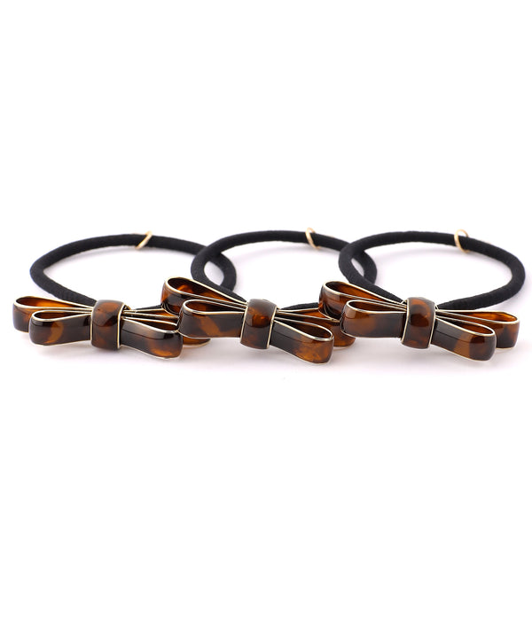 シックカラーリボンヘアゴム