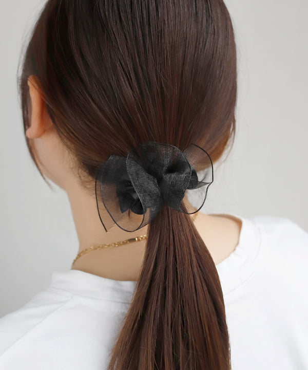 シアーフリルヘアゴム