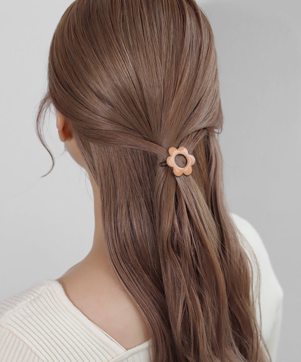 フラワーミニヘアピン