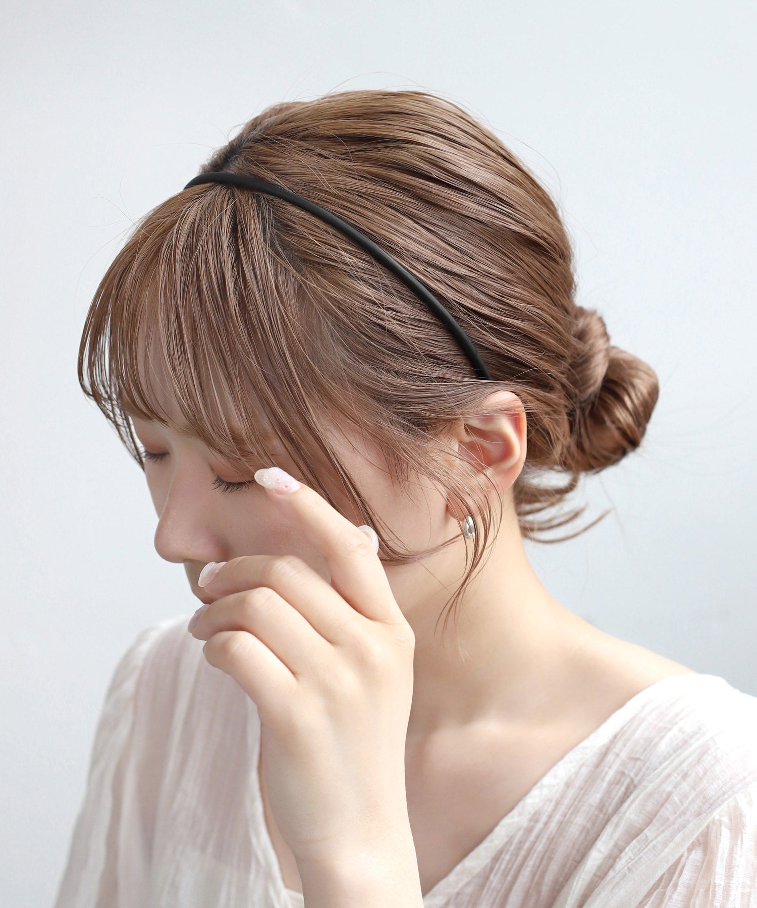 エールカチューシャ ANEMONE】マットカラースリムカチューシャ｜アネモネ・シエナロゼ