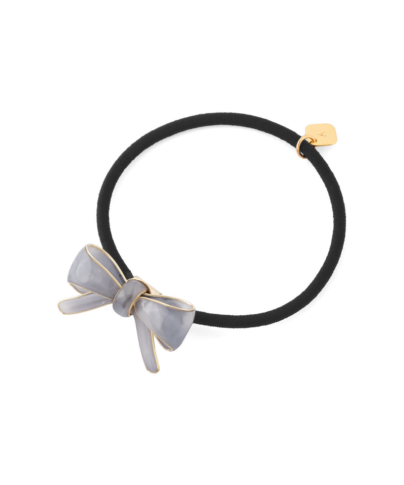 Marble ribbon hair tie