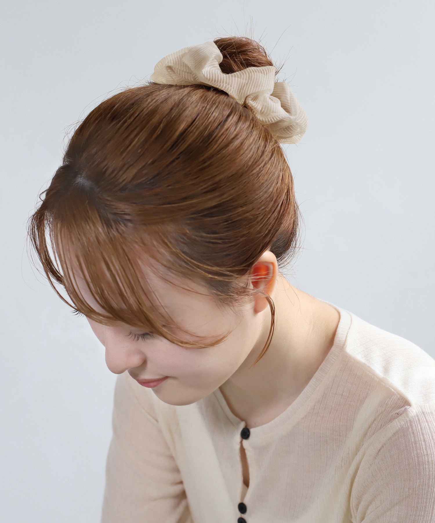 ANEMONE】ストライプシアーシュシュ｜アネモネ・シエナロゼ