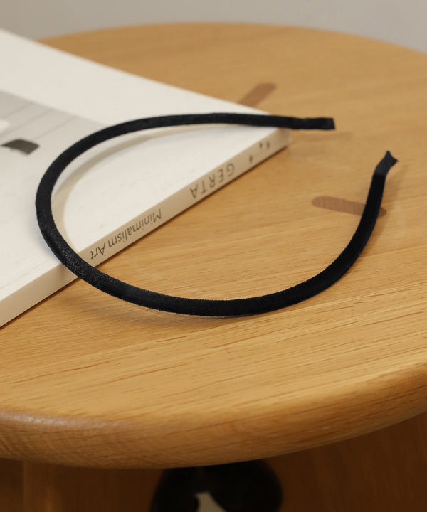 ベロアスリムカチューシャ