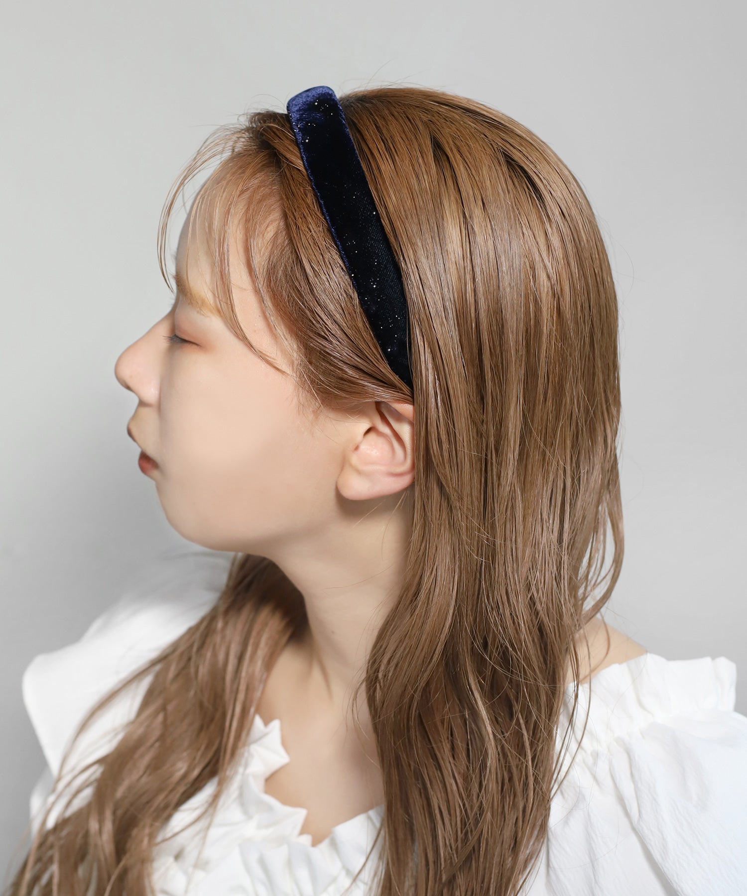 ANEMONE HAIR】ラメベルベットカチューシャ｜アネモネ・シエナロゼ