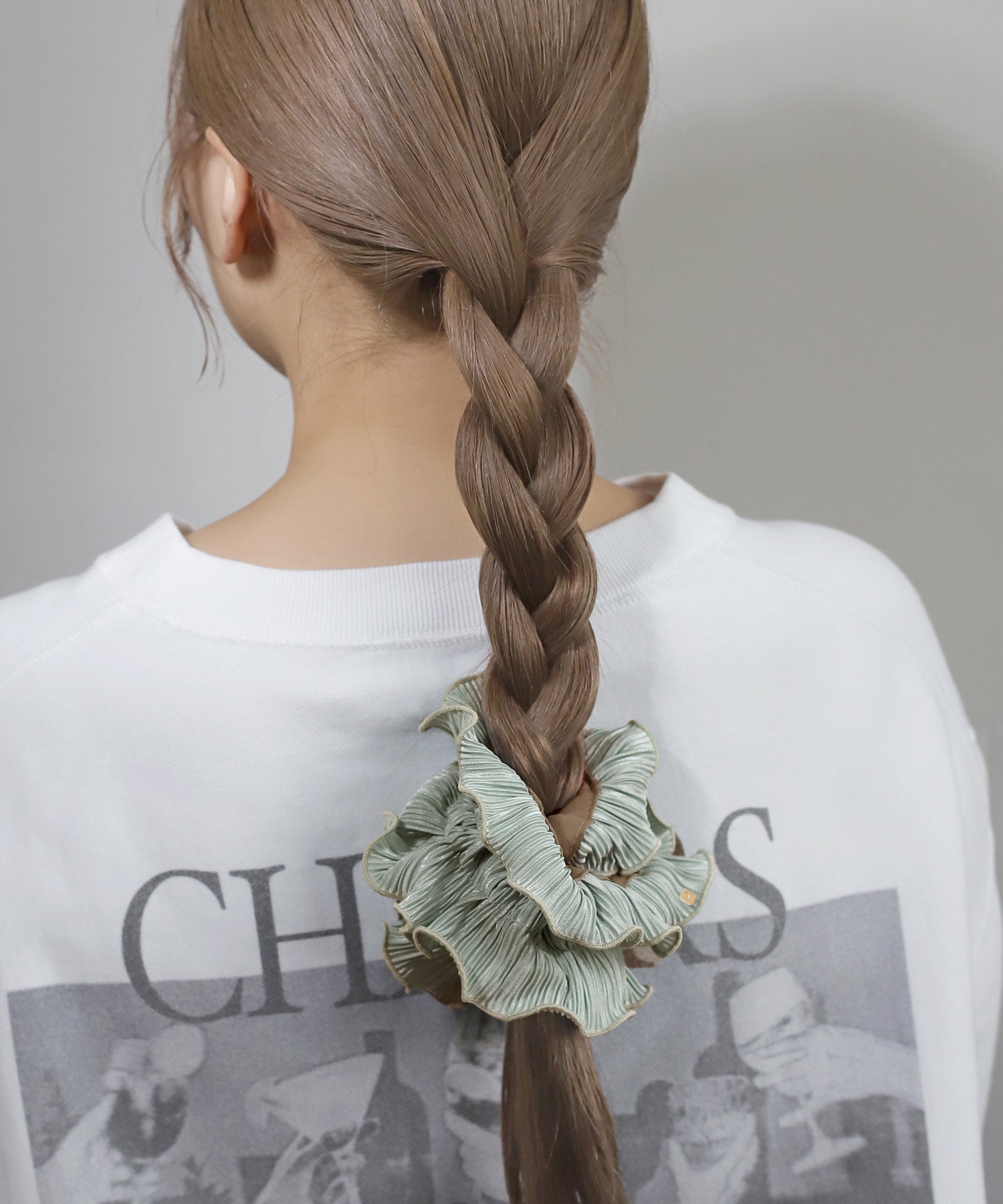 ANEMONE】プリーツシュシュクリップ｜アネモネ・シエナロゼ・ミミサン