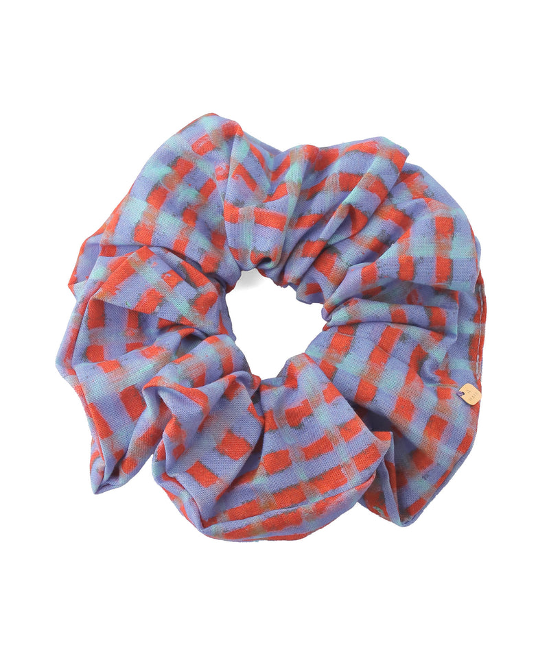 チェック柄シュシュ