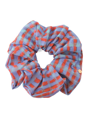 チェック柄シュシュ