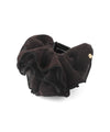 Ribbed Velour x Sheer Frill Hair Claw