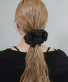 Ribbed Velour x Sheer Frill Hair Claw