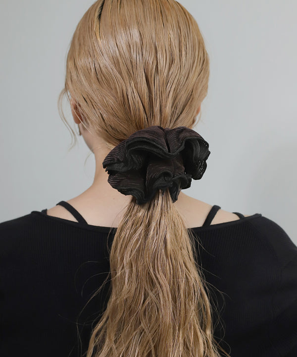 Ribbed Velour x Sheer Frill Hair Claw