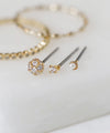 ビジュー×パールセットピアス［3ペアセット］