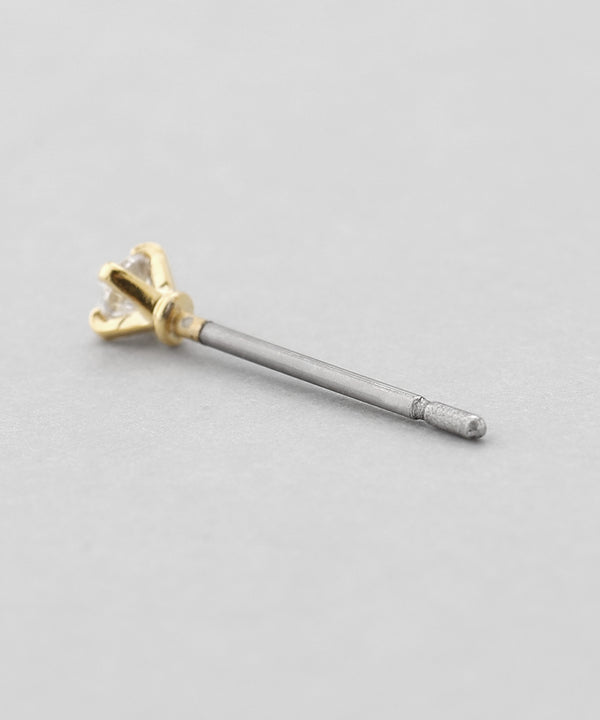 ビジュー×メタルピアス[3ペアセット]