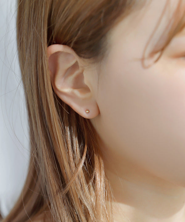 ビジュー×メタルピアス[3ペアセット]