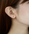 ビジュー×パールピアス[3ペアセット]