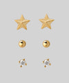 Star x Bijou Earrings [Set of 3 Pairs]