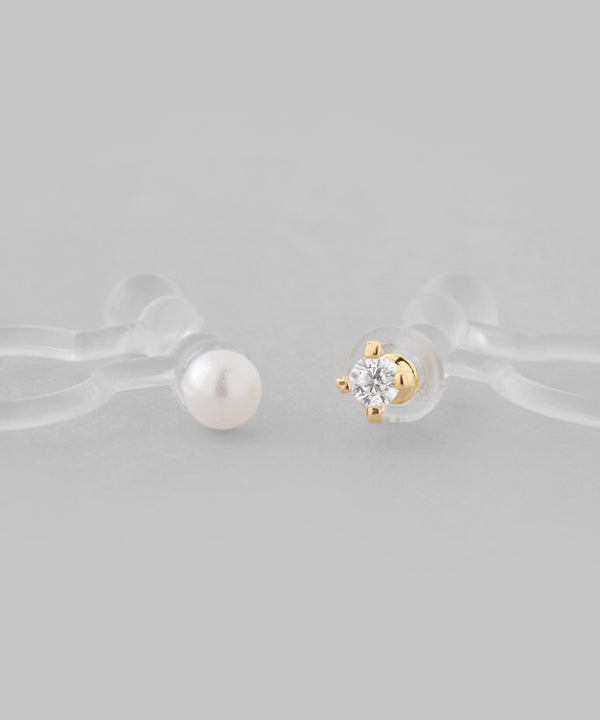Metal ribbon earrings [set of 3 pairs]