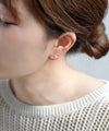 Metal ribbon earrings [set of 3 pairs]