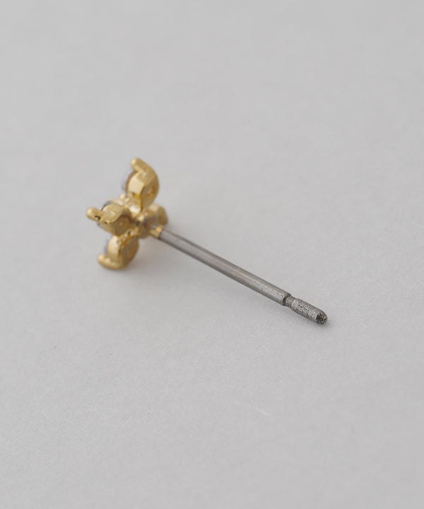 ビジュー×パールフラワーセットピアス[3ペアセット]