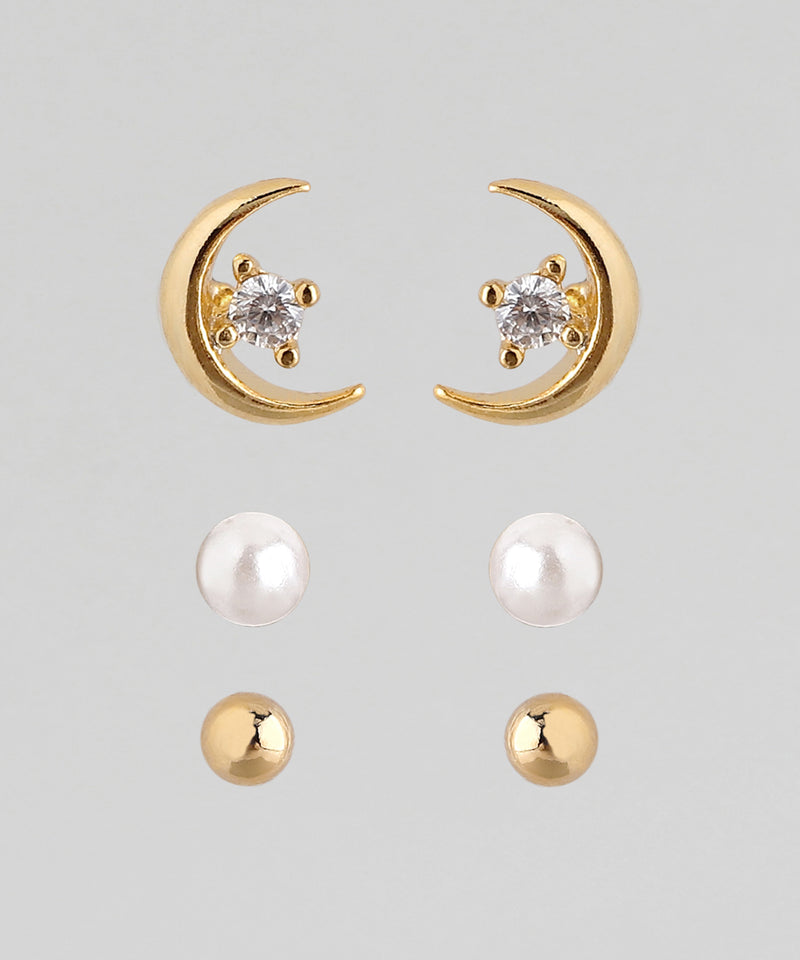 Bijou x Moonset Earrings [Set of 3 pairs]