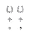 ホースシュービジューピアス[3ペアセット]