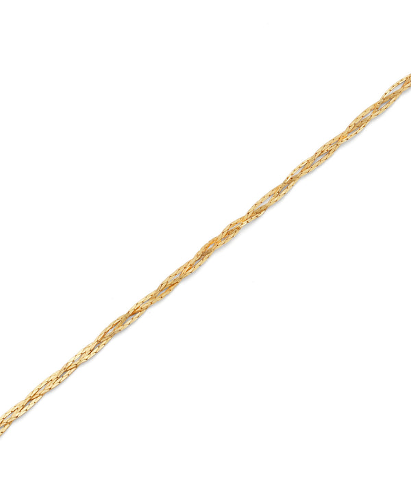 Stranded pearl chain necklace