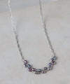 Stranded pearl chain necklace