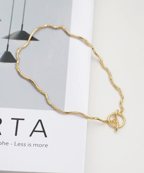 Wave Chain Mantel Necklace
