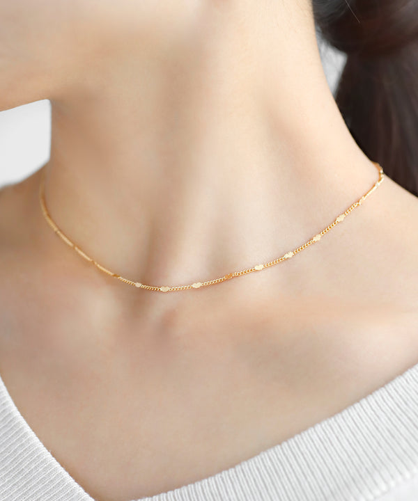 ハートステーションチェーンネックレス