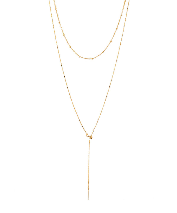 ANEMONE】2連チェーンY字ネックレス｜アネモネ・シエナロゼ・ミミサン